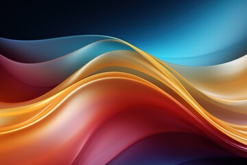 Abstract background with colorful wavy lines.