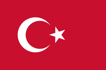Flag of Turkey Turkish Flag Rectangular | Aspect Ratio 2:3, High Resolution