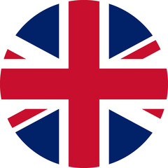 Flag of the United Kingdom of Great Britain and Northern Ireland Circle   High Resolution, Isolated on Transparent Background © SoloWayCo.