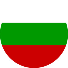 Flag of Bulgaria Bulgarian Flag Circle | High Resolution, Isolated on Transparent Background