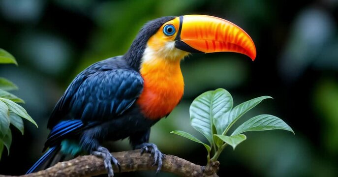Beautiful toucan bird