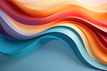Abstract background with colorful wavy lines.