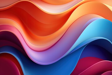 Abstract colorful wave pattern background.