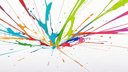 Fototapeta premium Explosion colorful anime abstract wallpaper