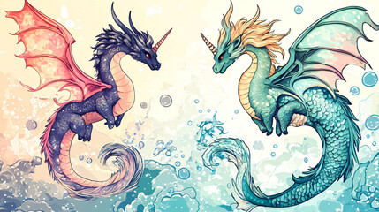 How about Green dragon illustrati