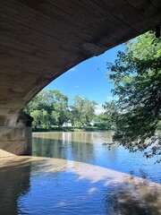 Fototapeta premium bridge over the river