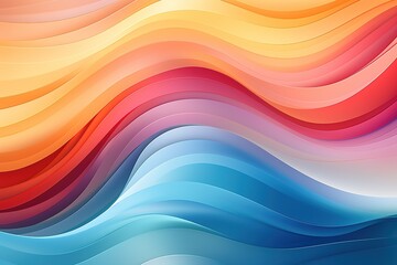 Obraz premium Abstract background with colorful wavy lines.