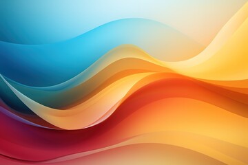 Abstract background with colorful wavy lines.