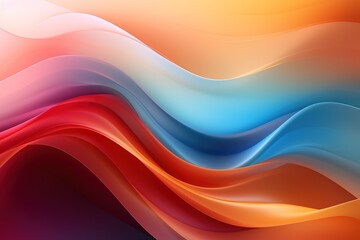Abstract colorful waves with vibrant colors.