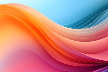 Fototapeta premium Abstract background with colorful wavy lines.