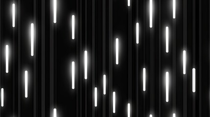 Blue glowing dots cascade from the top left, creating a stunning visual of sparkling dust against a dark backdrop, evoking elegance and tranquility. SEAMLESS PATTERN