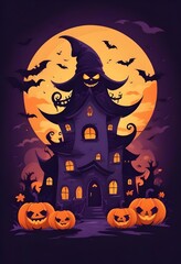 Halloween design vector for t-shirt design pumpkin