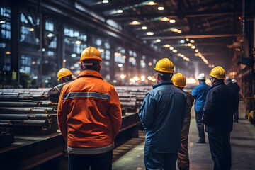 Diverse Team of Specialists Use Tablet Computer on Construction Site. Real Estate Building Project with Civil Engineer, Architect, Business Investor and General Worker Discussing Plan Details.