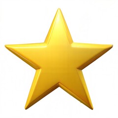 Fototapeta premium gold star on white background