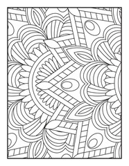 Mandala Coloring Book For Adult. Mandala Coloring Book. coloring page for children and adults.. Ornamental mandala adult coloring book page. 