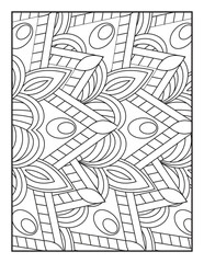Mandala Coloring Book For Adult. Mandala Coloring Book. coloring page for children and adults.. Ornamental mandala adult coloring book page. 