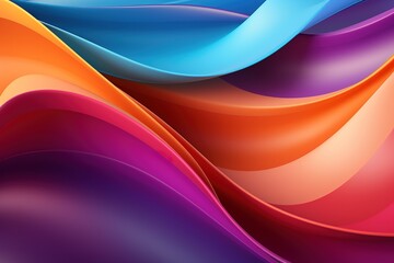Abstract background with colorful wavy lines.