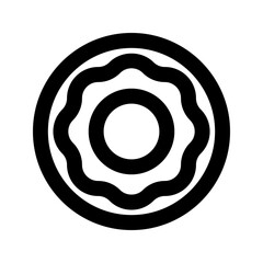 doughnut line icon