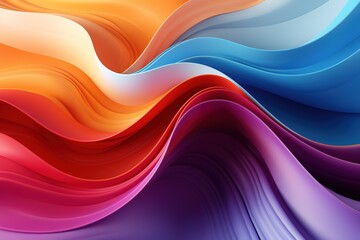 Abstract colorful wavy background.