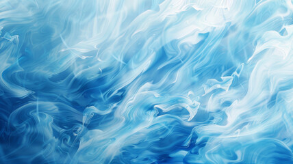 Fototapeta premium Abstract Swirling Blue and White Pattern