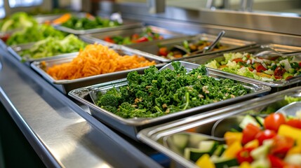 Obraz premium school implementing a healthy lunch program, ensuring
