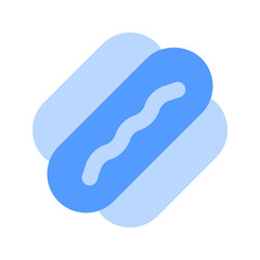 hot dog duotone icon