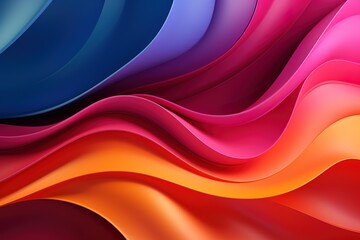 Abstract Colorful Wavy Background.