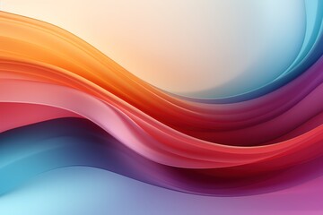 Fototapeta premium Abstract background with colorful wavy lines.