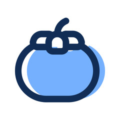 mangosteen filled line icon