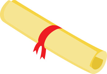  A certificate awarded upon graduation from school.