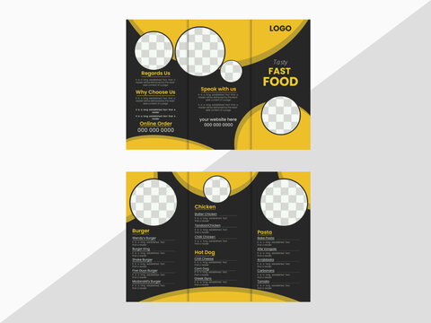 Modern Fast Food Brochure Design