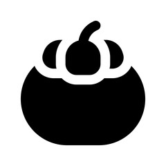 mangosteen glyph icon