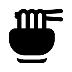 noodles glyph icon