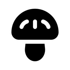 mushroom glyph icon