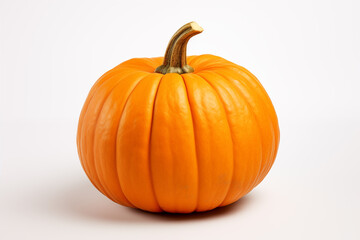 orange pumpkin on isolated white background