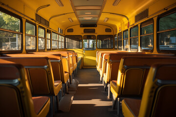 passenger transport bus driving on the road