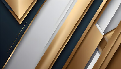 Obraz premium Abstract modern background with golden lines and shadows