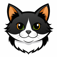 Best cat  Head, color,  Vector,  illustration, 
