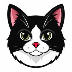 Best cat  Head, color,  Vector,  illustration, 
