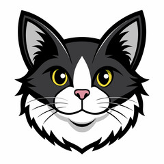 Best cat  Head, color,  Vector,  illustration, 
