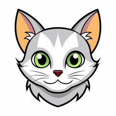 Best cat  Head, color,  Vector,  illustration, 
