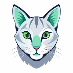 Best cat  Head, color,  Vector,  illustration, 
