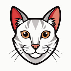 Best cat  Head, color,  Vector,  illustration, 
