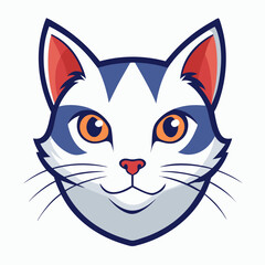 Best cat  Head, color,  Vector,  illustration, 
