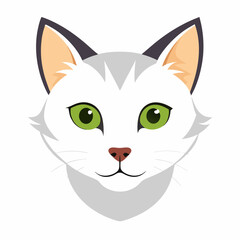 Best cat  Head, color,  Vector,  illustration, 
