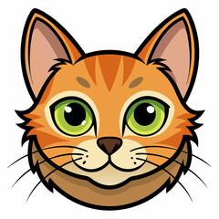 Best cat  Head, color,  Vector,  illustration, 
