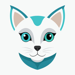 Best cat  Head, color,  Vector,  illustration, 
