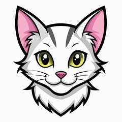 Best cat  Head, color,  Vector,  illustration, 
