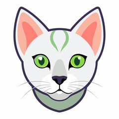 Best cat  Head, color,  Vector,  illustration, 
