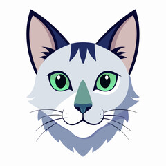 Best cat  Head, color,  Vector,  illustration, 
